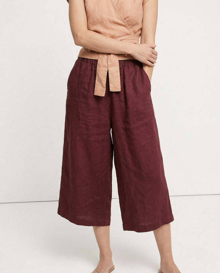 Easy Wide Leg Linen Pants | Summer Essential