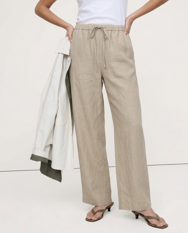 Wide Leg Linen Pants | Summer Coastal Outfit