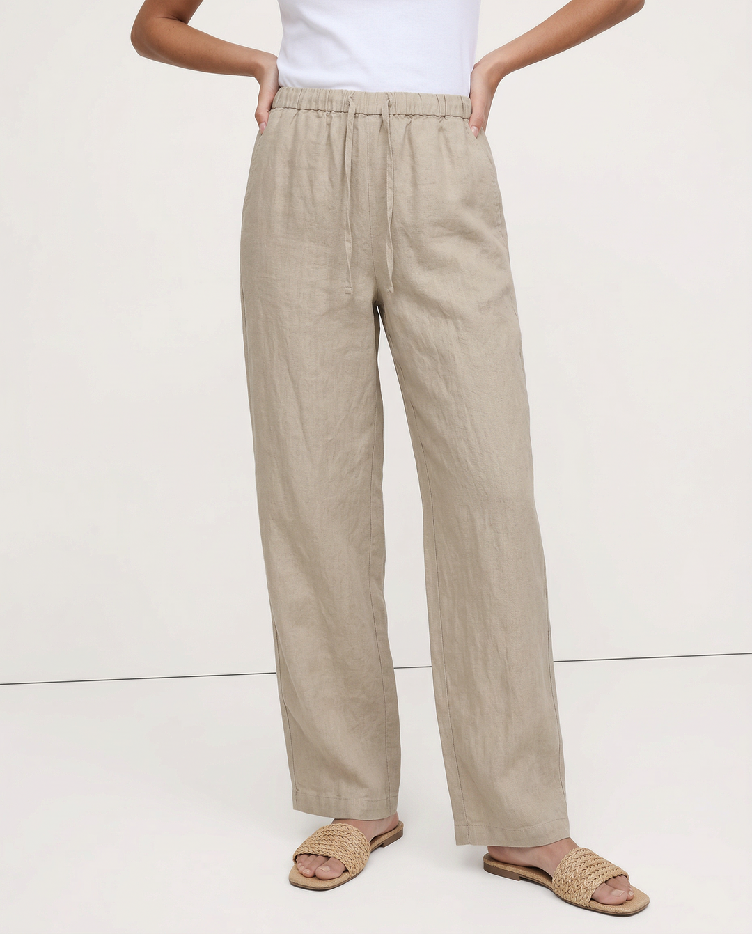 Wide Leg Linen Pants | Summer Coastal Outfit