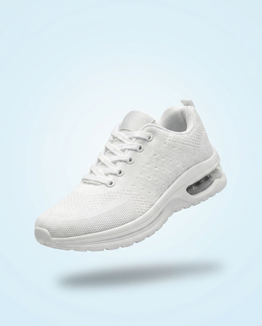 SanoWalk Orthopedic Shoes for Women | All White Comfort Walking Sneakers