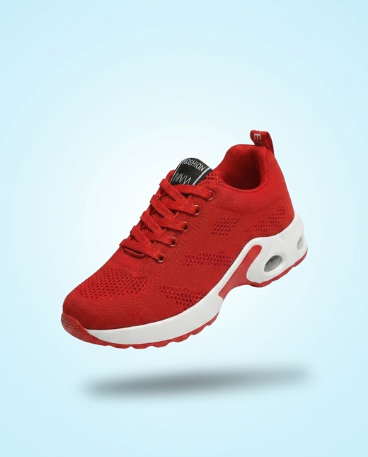 Grace Orthopedic Shoes for Women | Red Comfort Walking Sneakers