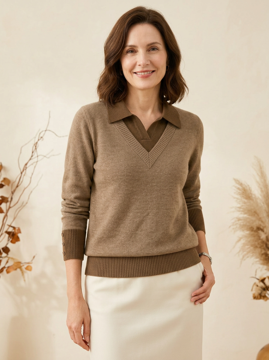 Jovi sweater on model
