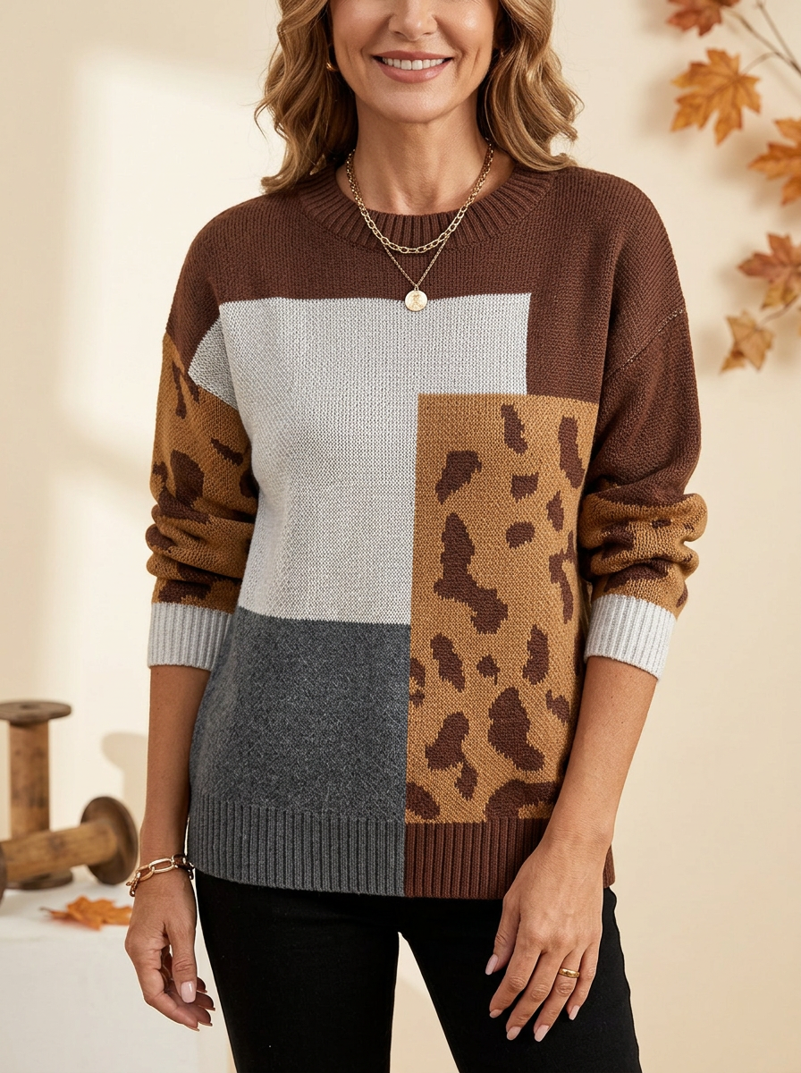 Teresina sweater on model