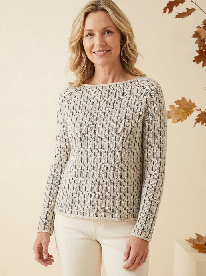 Luna sweater on model