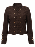 Regina | Women's Retro Military Corduroy Jacket