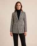Ida | Women's Houndstooth Check Blazer Jacket