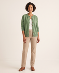 Faye | Women's Crew Neck Button-Up Cardigan