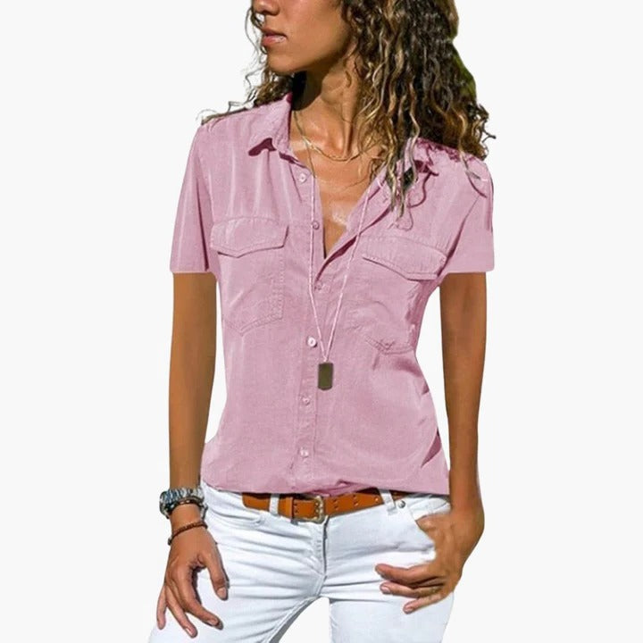 Morgan | Short Sleeve Button Up Casual Shirt