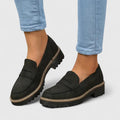 Odette Platform Loafers for Women | Chunky Lug-Sole Slip-On Comfort Shoes