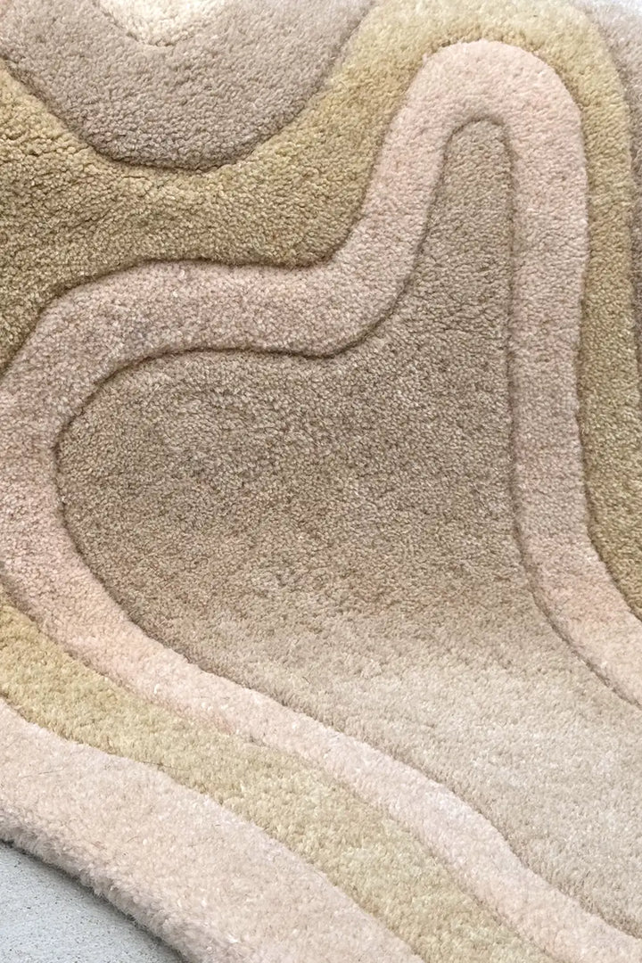 Close-up of soft New Zealand wool texture and plush pile