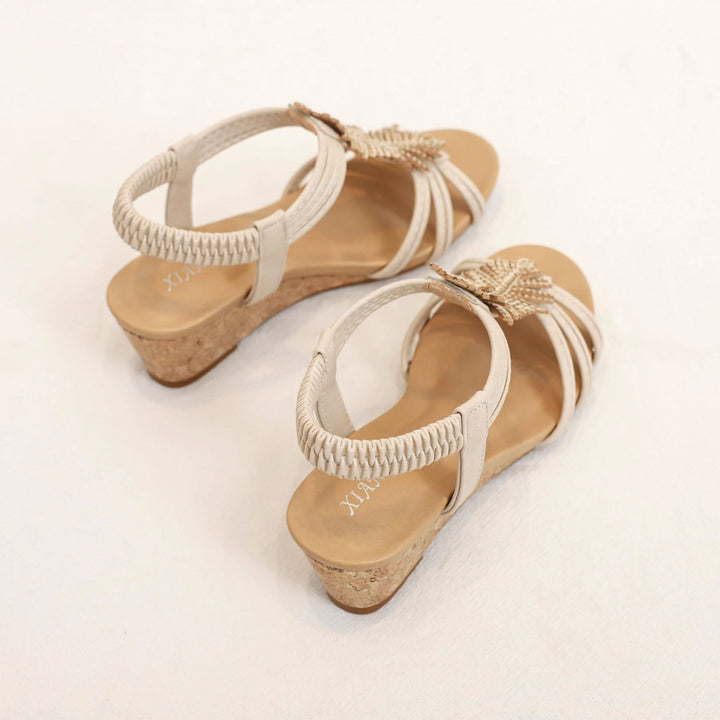 Ophelia Feather Sandals for Women | Casual Elegant Summer Flats