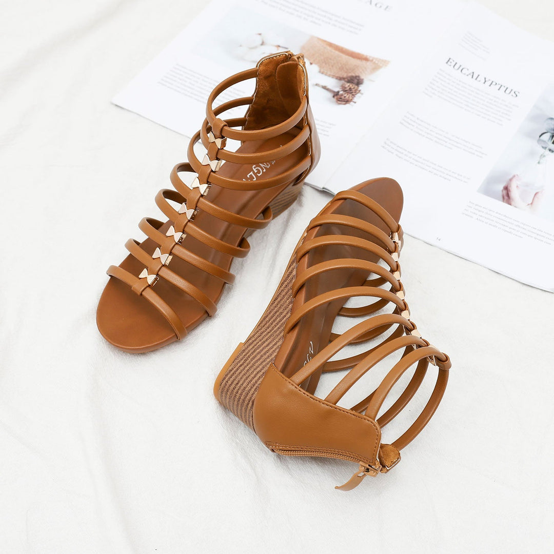Floriana Roman Style Sandals for Women | Casual Summer Flats