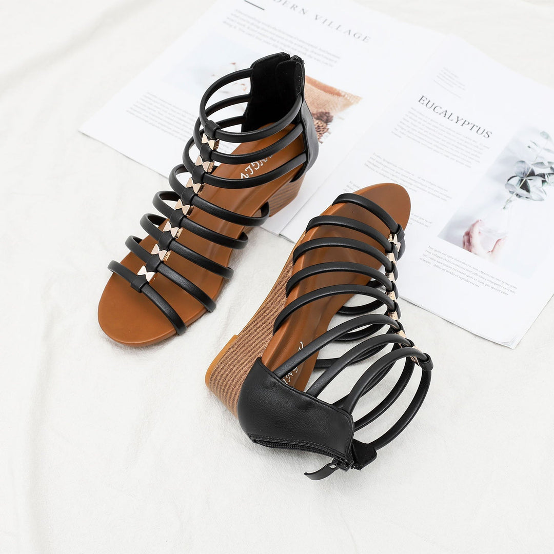 Floriana Roman Style Sandals for Women | Casual Summer Flats
