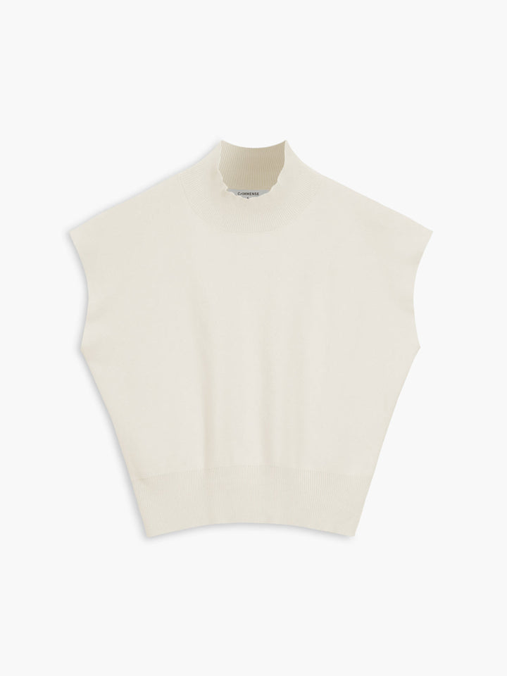 Michelle | Mock Neck Short Sleeve Top