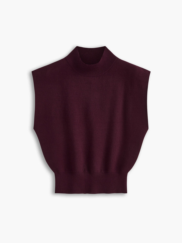 Michelle | Mock Neck Short Sleeve Top