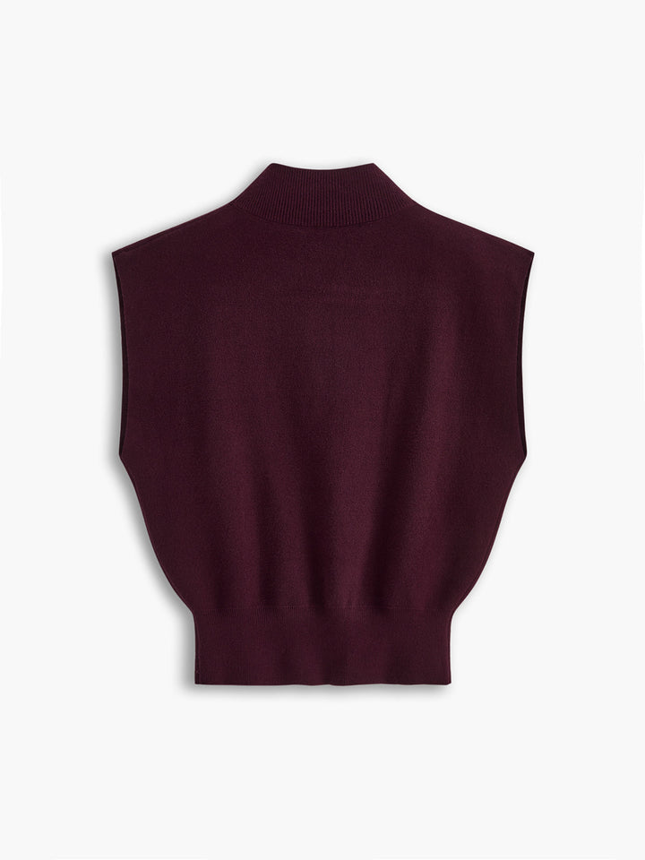 Michelle | Mock Neck Short Sleeve Top
