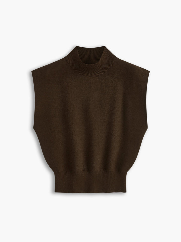 Michelle | Mock Neck Short Sleeve Top
