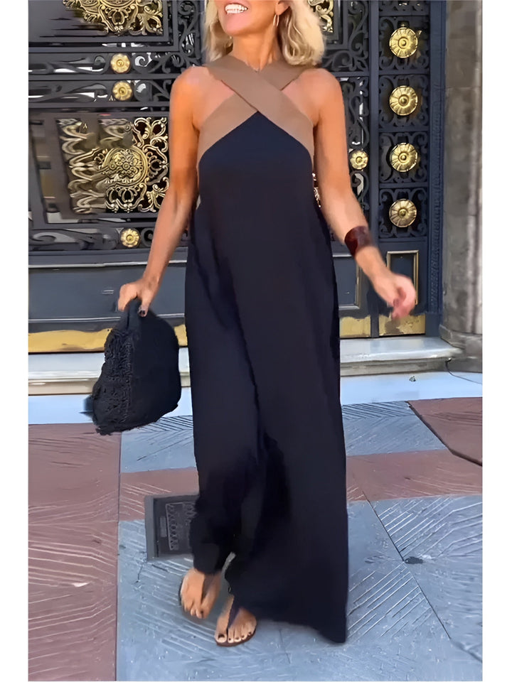 Delphine Crossed Cut Dress for Women - View 1