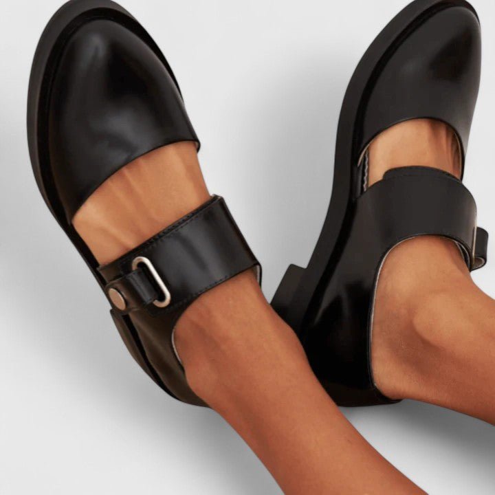 Ava | Mary Jane Shoes Wide Strap Chunky Sole Rounded Toe - Women&