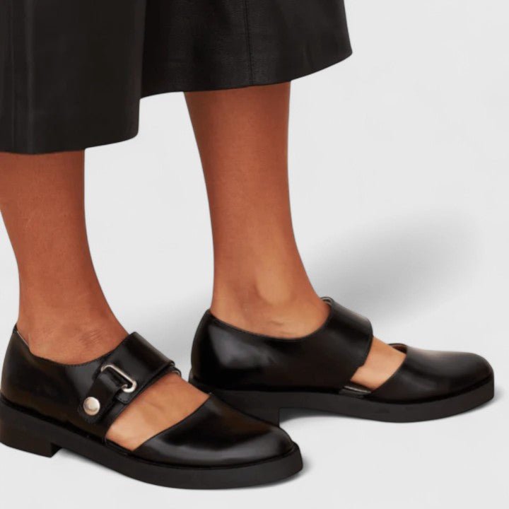 Ava | Mary Jane Shoes Wide Strap Chunky Sole Rounded Toe - Women&