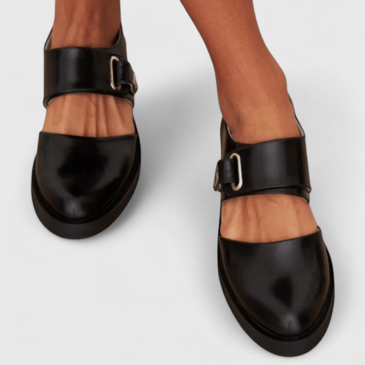 Ava | Mary Jane Shoes Wide Strap Chunky Sole Rounded Toe - Women&