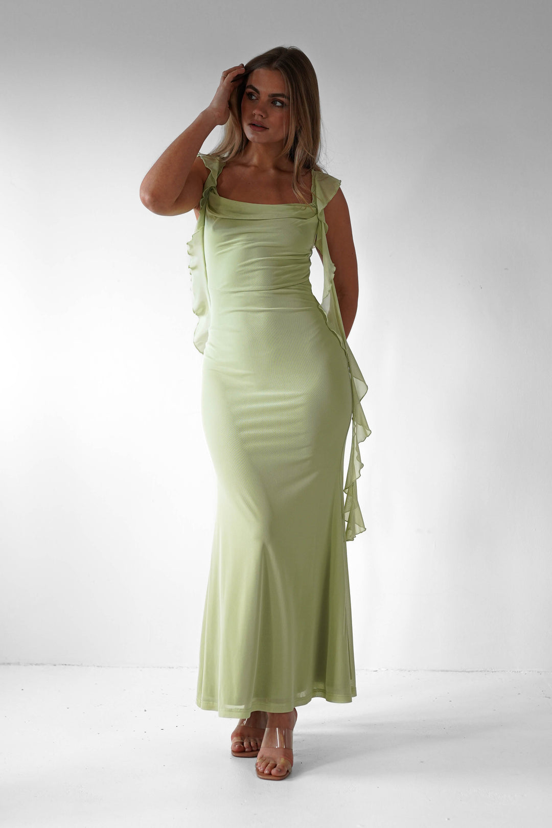 Salma Sutton Ruffle Midaxi Dress for Women - View 3