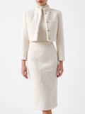 Minerva | Women's Teddy Fleece Two-Piece Skirt Set