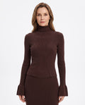 Rhea | Women's Bell Sleeve Turtleneck Sweater