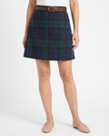 Thelma | Women's Plaid Pleated Midi Skirt