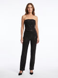 Celeste | Women's Sequin Straight-Leg Jumpsuit