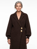 Gilda | Women's Wool-Knit Long Peacoat