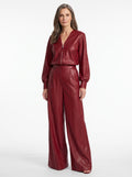 Rosemary | Women's Faux Leather Two-Piece Set