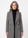 Constance | Women's Houndstooth Wool Trench Coat