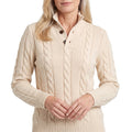 Iris | Women's Cable-Knit Henley Sweater