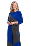 Maureen | Women's Color-Block Velvet Top & Wide-Leg Pants Set