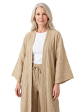 Evelina | Women's Pleated Kimono & Wide-Leg Trouser Two-Piece Set