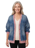 Matilda-Bridget | Women's Oversized Denim Cardigan Jacket