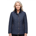 Minerva-Ingrid | Women's Quilted Puffer Jacket with Fur-Lined Collar