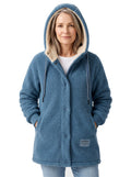 Simone-Winifred | Women's Hooded Knit Fleece-Lined Zip Jacket