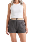 Meredith-Greta | Women's Waffle-Knit Boxer Shorts