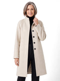 Petra-Delia | Women's Raglan-Sleeve Wool Trench Coat