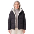 Celeste-Valerie | Women's Detachable-Hood Cropped Puffer Jacket