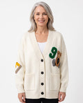 Irene-Petra | Women's Bear Appliqué Cardigan