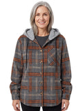 Estelle | Women's Hooded Plaid Flannel Jacket