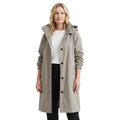 Teresa | Women's Hooded Trench Coat with Button Front