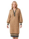 Vera-Judith | Women's Oversized Marled Knit Sweater Dress