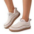 Daphne-Eugenia | Women's Plush-Cuff Moc-Toe Ankle Boots