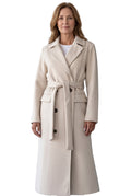 Odette-Olive | Women's Belted Double-Breasted Trench Coat