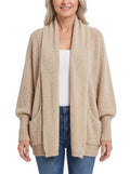Odette-Olive | Women's Chunky Knit Open-Front Cardigan