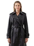 Adele-Annelise | Women's Belted Double-Breasted Trench Coat